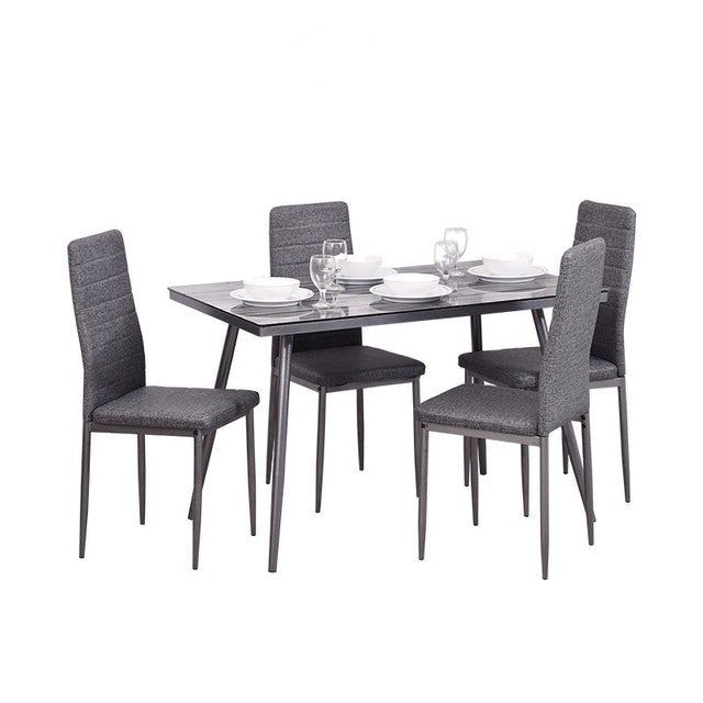 Offo Living Meja Makan Dining Table Kaca 1 Set 1